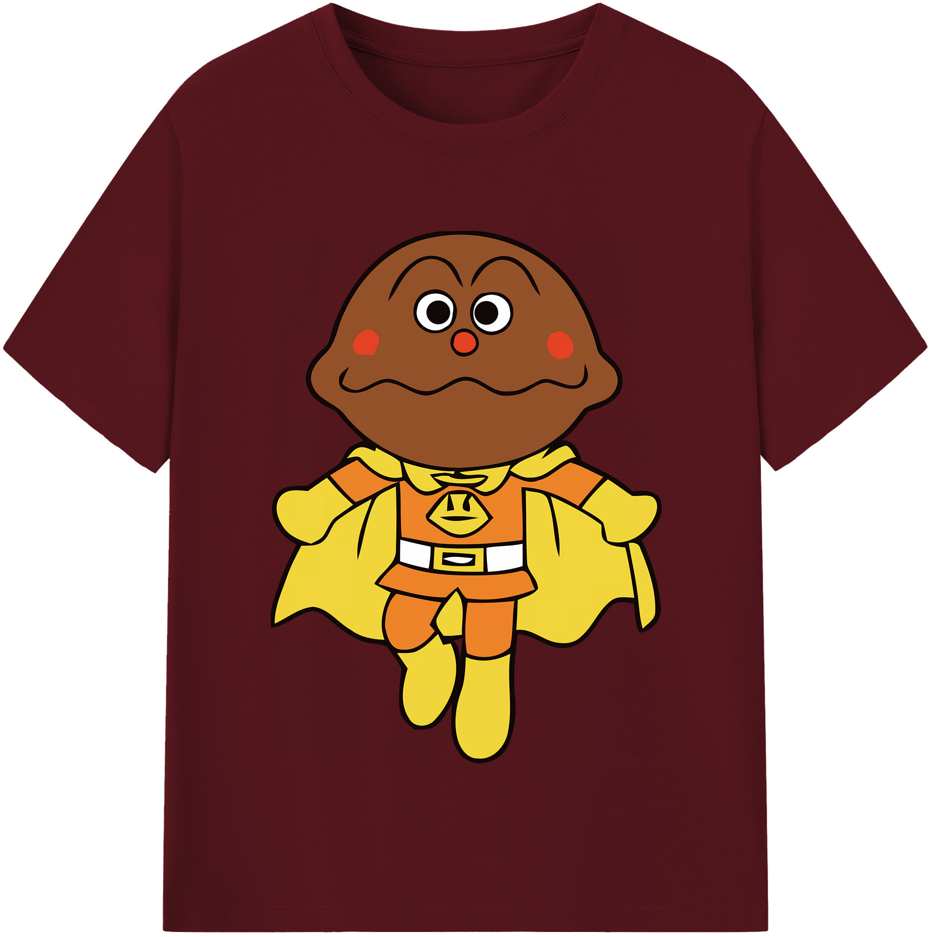 （画像用） アンパンマン Anpanman 綿100％半袖Tシャツ（フロントプリント）